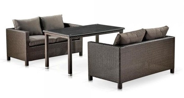 Комплект уличной мебели T256A/S59A-W53 Brown фото 3