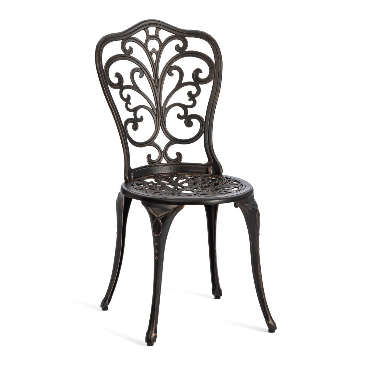 Комплект Secret de Maison Романс/Romance (стол+2 стула) алюминиевый сплав, D60/H67, 53х41х89см, бронзовый фото 5