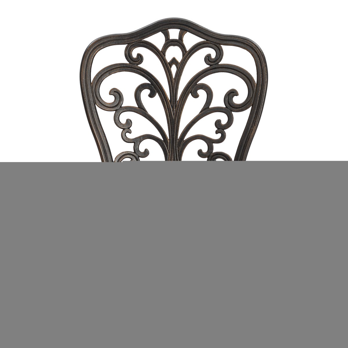 Комплект Secret de Maison Романс/Romance (стол+2 стула) алюминиевый сплав, D60/H67, 53х41х89см, бронзовый фото 6