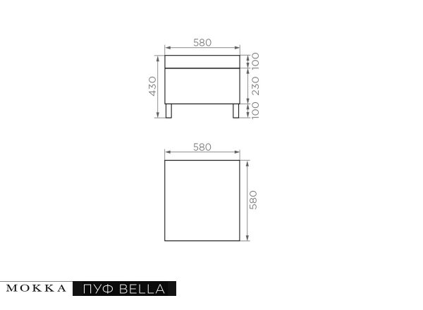 Комплект плетеной мебели MOKKA BELLA Family малый серый фото 9