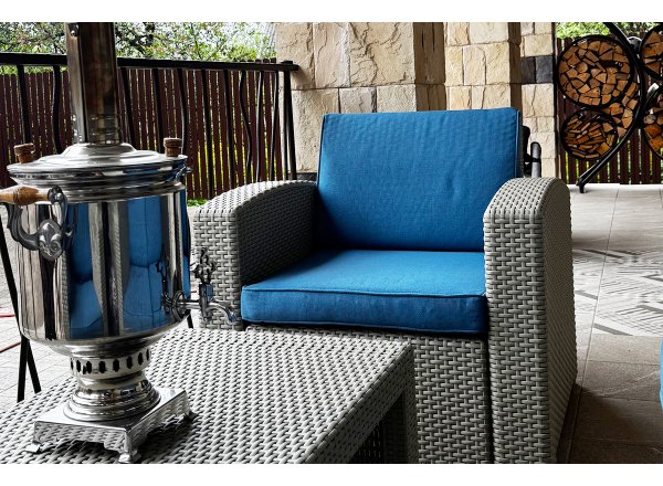 Комплект мебели Rattan Premium 5, СЕРЫЙ фото 8