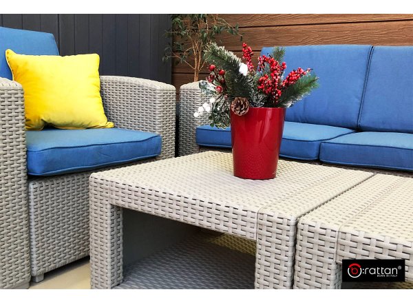 Комплект мебели Rattan Premium 4, СЕРЫЙ фото 10