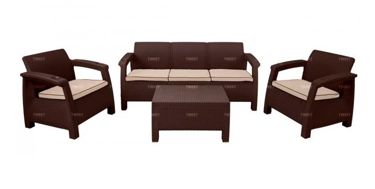 Дачный комплект TWEET Terrace Set Max венге