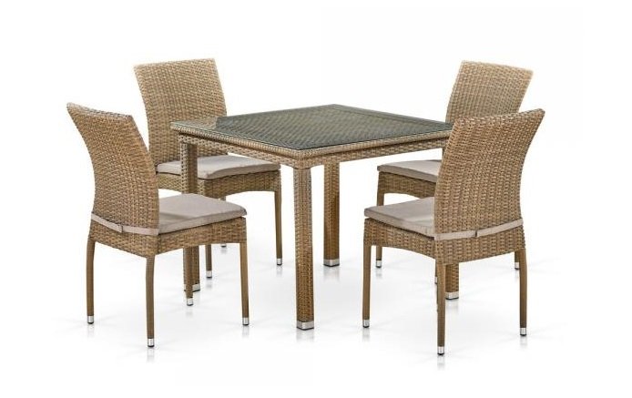 Комплект плетеной мебели T257B/Y380B-W65 Light Brown