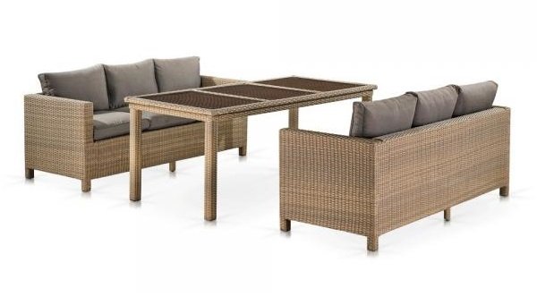 Комплект плетеной мебели T365/S65B-W65 Light Brown