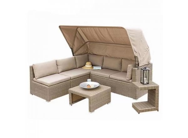 Диван-трансформер из искусственного ротанга AFM-320 Beige