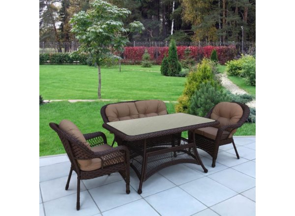 Комплект плетеной мебели T130/LV-520BB-Brown_Beige
